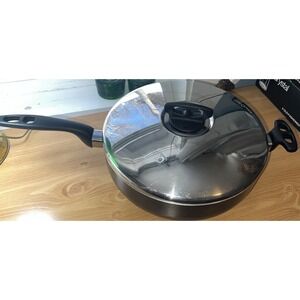 Wearever Air 12" Fry Pan With‎ Lid Hard Anodized Skillet Saute Frying Vintage